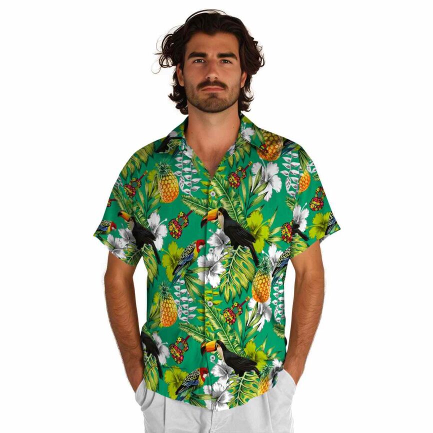 Custom Ukulele Toucan Bird Hawaiian Shirt New Arrival