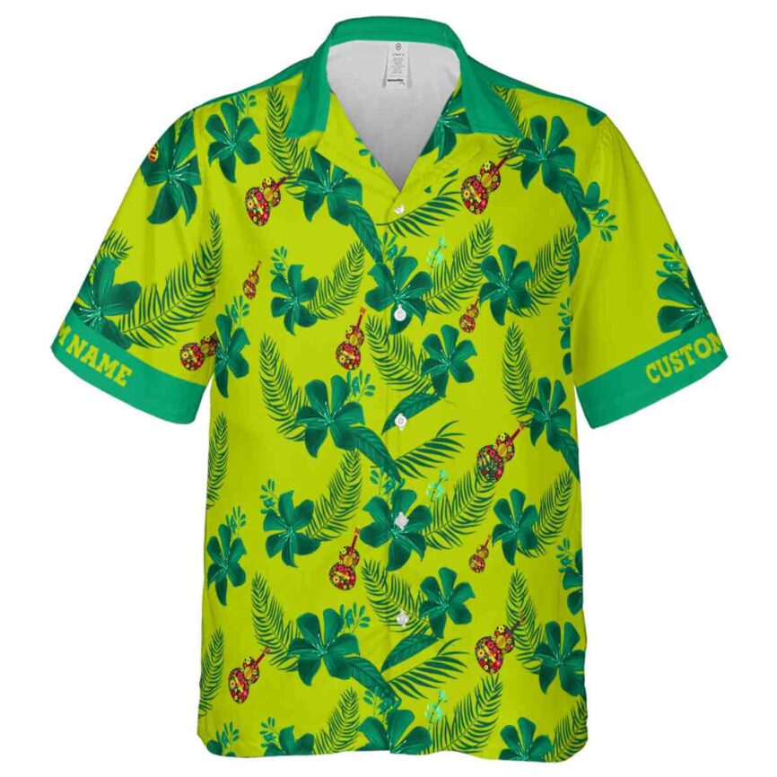 Custom Ukulele Tropical Flower Hawaiian Shirt Fashion forward