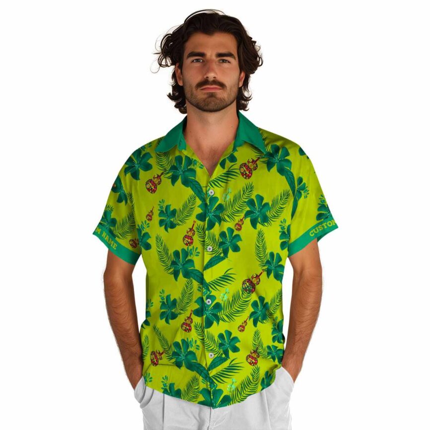 Custom Ukulele Tropical Flower Hawaiian Shirt New Arrival