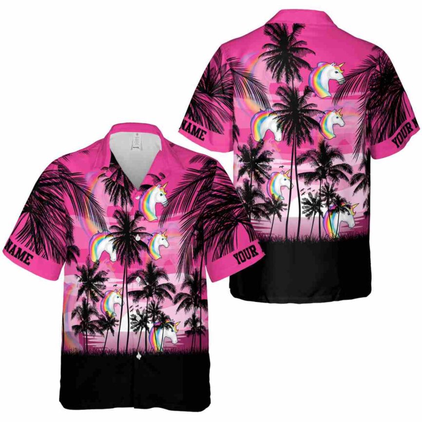 Custom Unicorn Island Scenery Hawaiian Shirt Premium grade