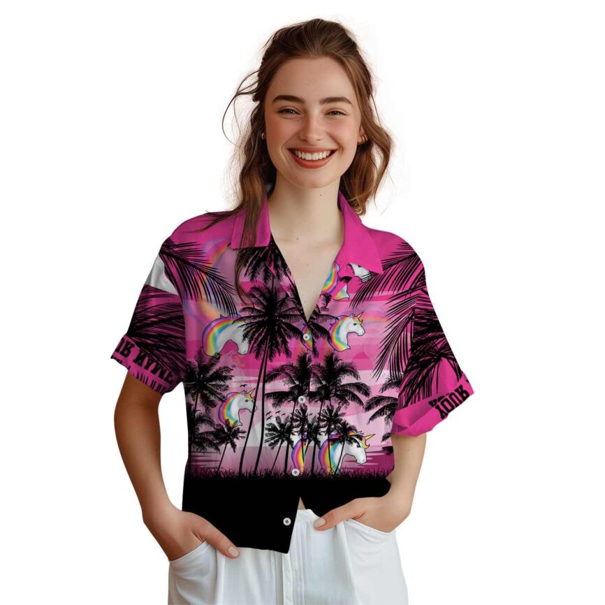 Custom Unicorn Island Scenery Hawaiian Shirt Top rated