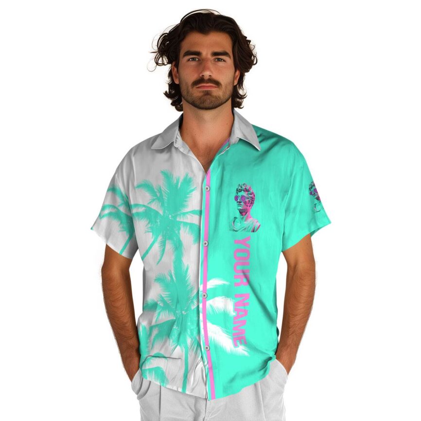 Custom Vaporwave Beach Vibes Hawaiian Shirt High quality