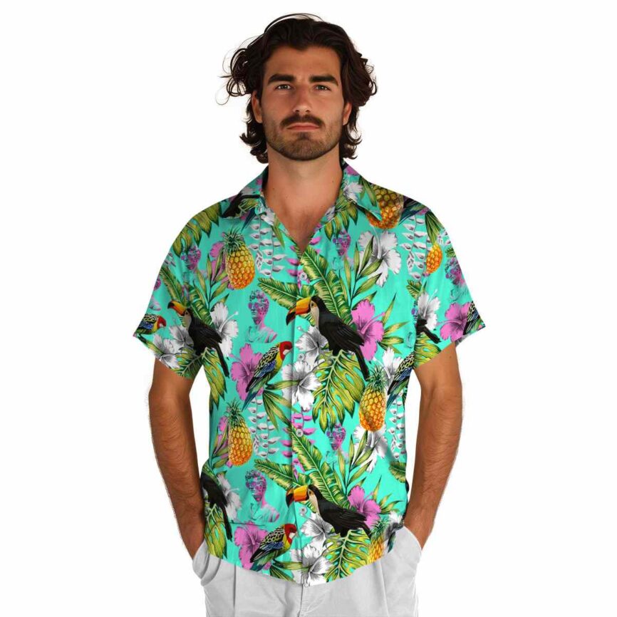 Custom Vaporwave Toucan Bird Hawaiian Shirt New Arrival