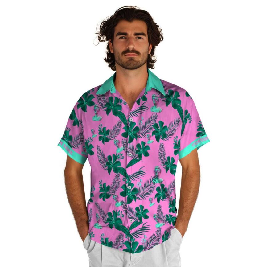 Custom Vaporwave Tropical Flower Hawaiian Shirt New Arrival