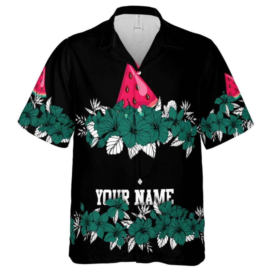 Custom Watermelon Hibiscus Band Hawaiian Shirt Fashion forward