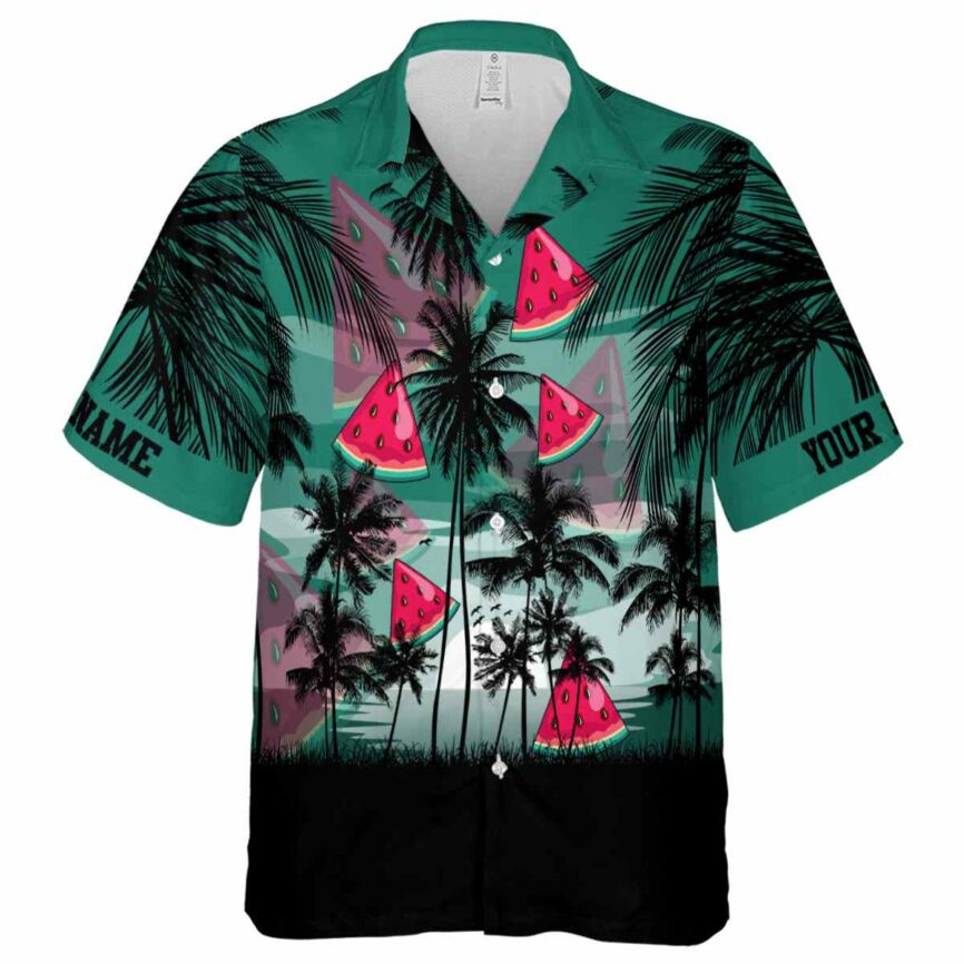 Custom Watermelon Island Scenery Hawaiian Shirt Fashion forward