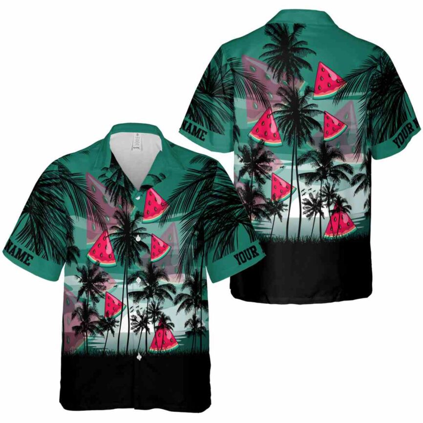 Custom Watermelon Island Scenery Hawaiian Shirt Premium grade