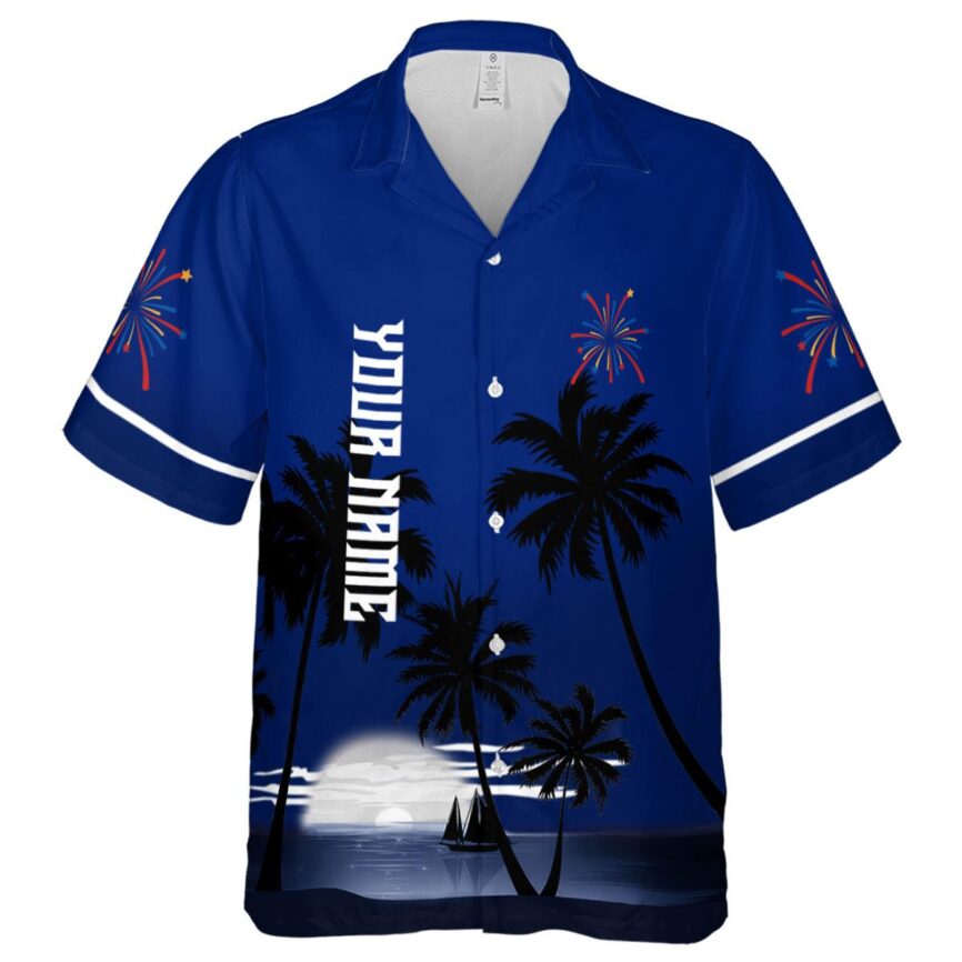 Customized 4th Of July Ocean Sunset Hawaiian Shirt Fashion forward