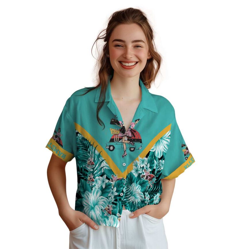 Customized 50s Bold Floral Number Hawaiian Shirt Top rated