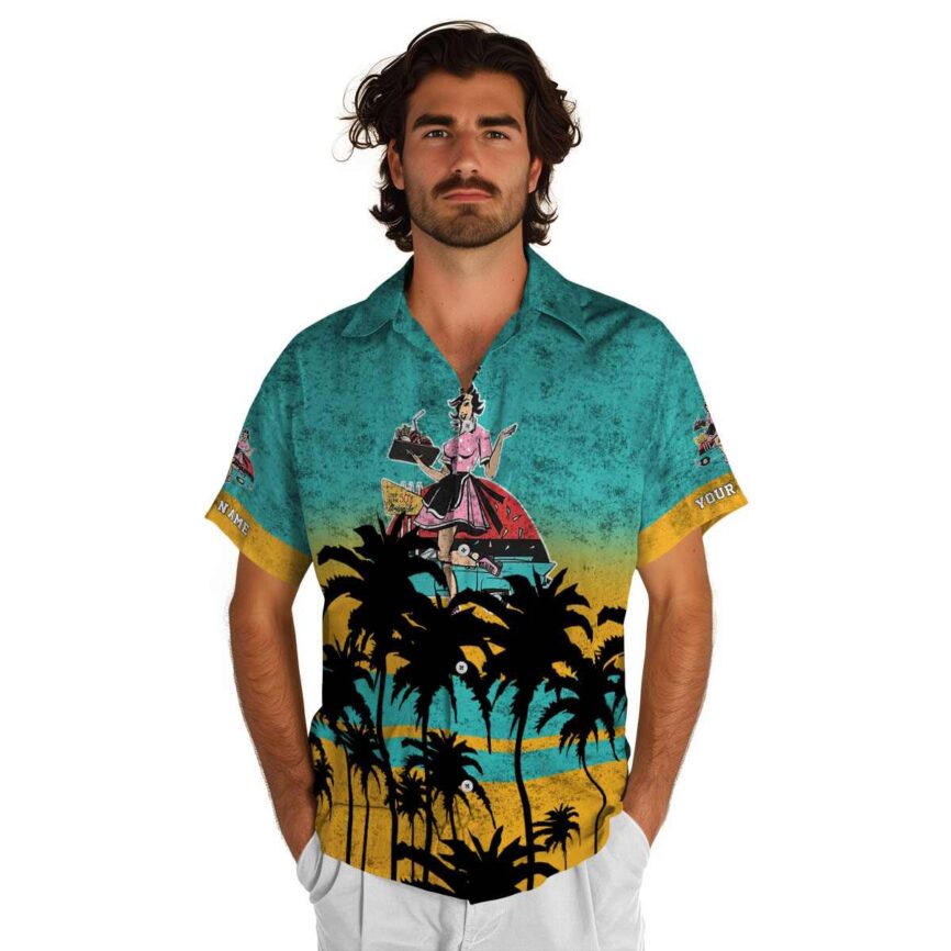 Customized 50s Sunset Gradient Hawaiian Shirt New Arrival