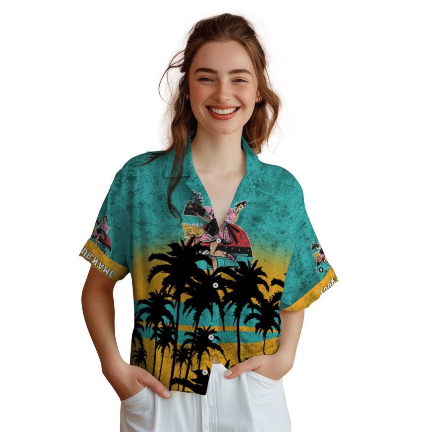 Customized 50s Sunset Gradient Hawaiian Shirt Top rated