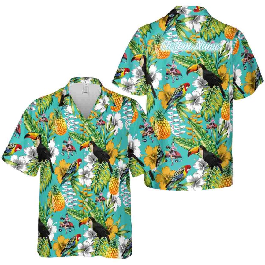 Customized 50s Toucan Bird Hawaiian Shirt Premium grade