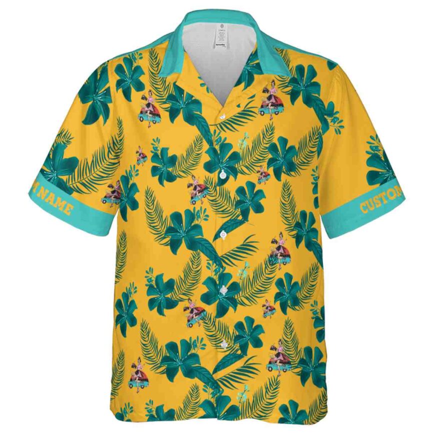 Customized 50s Tropical Flower Hawaiian Shirt Fashion forward