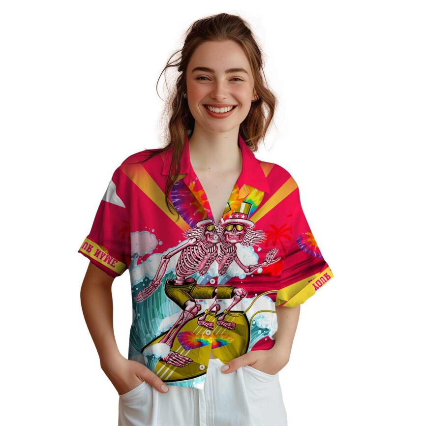 Customized 60s Grateful Dead Motif Hawaiian Shirt Top rated