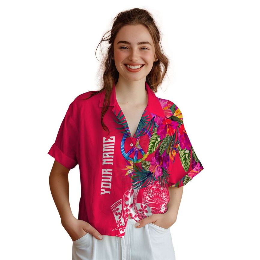 Customized 60s Polynesian Flowers Hawaiian Shirt Top rated