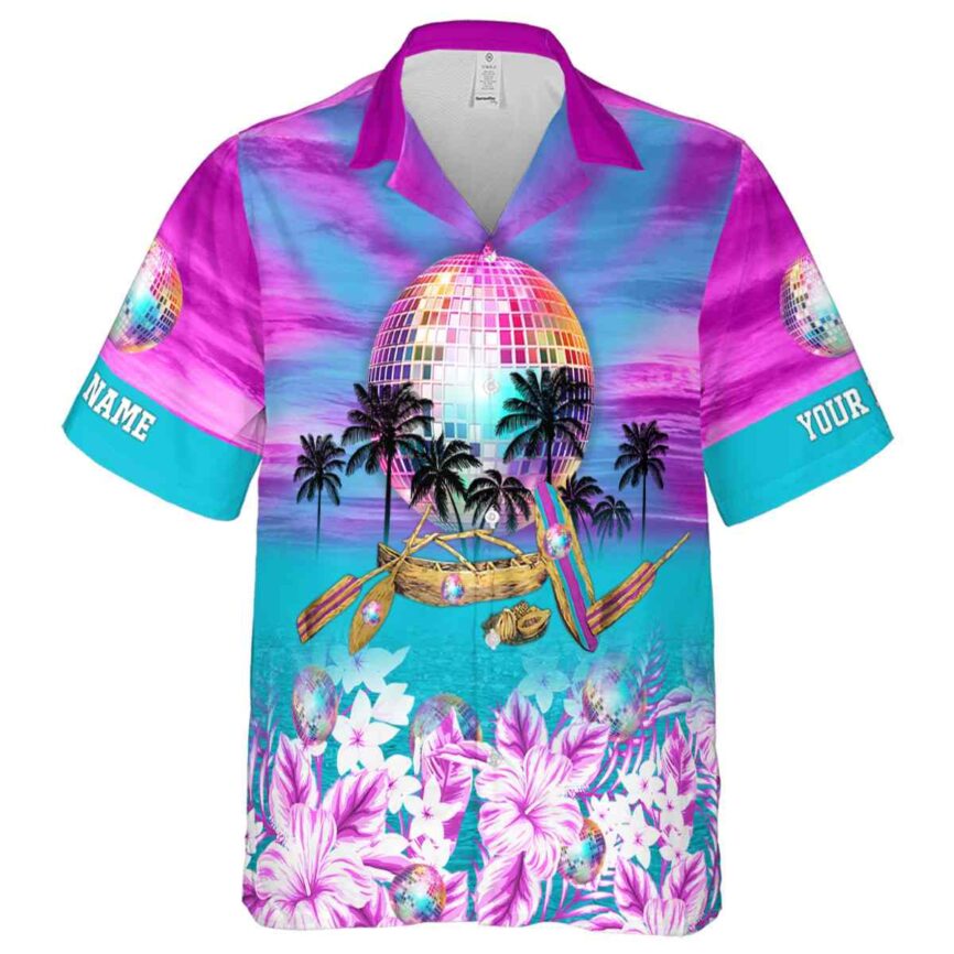 Customized 70s Sunset Beach Canoe Hawaiian Shirt Fashion forward