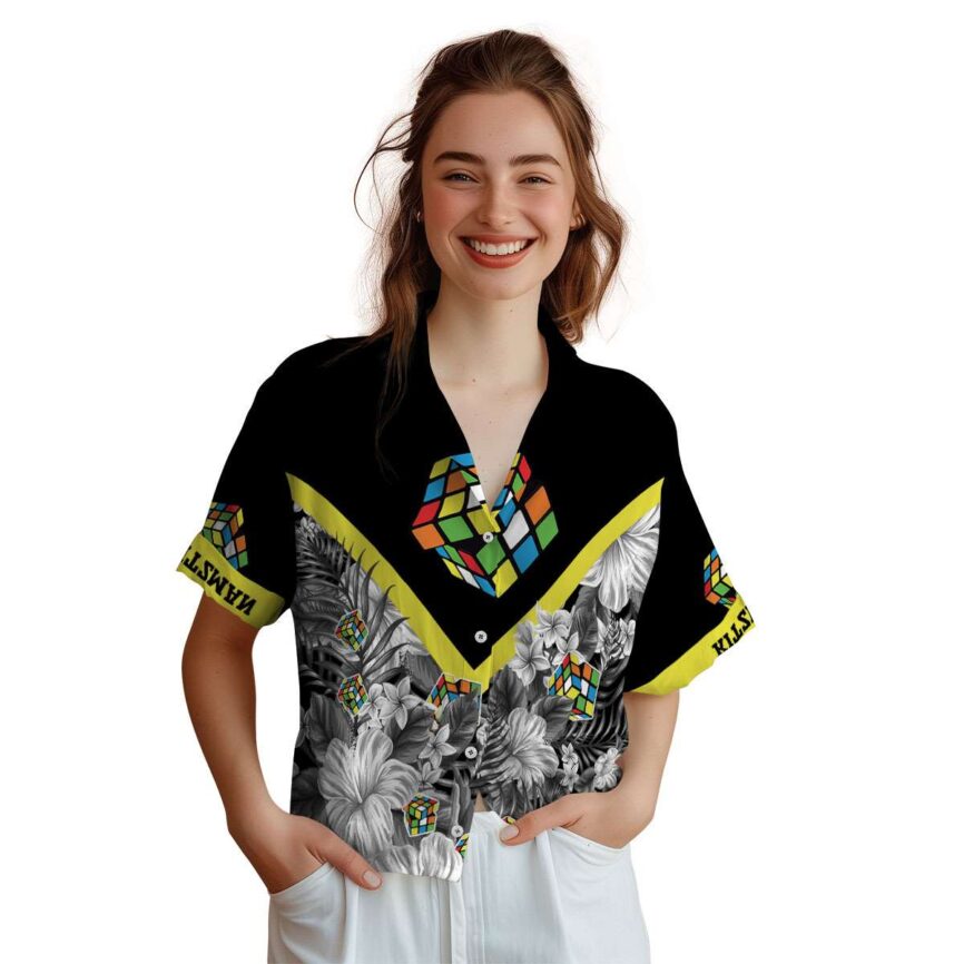 Customized 80s Bold Floral Number Hawaiian Shirt Top rated