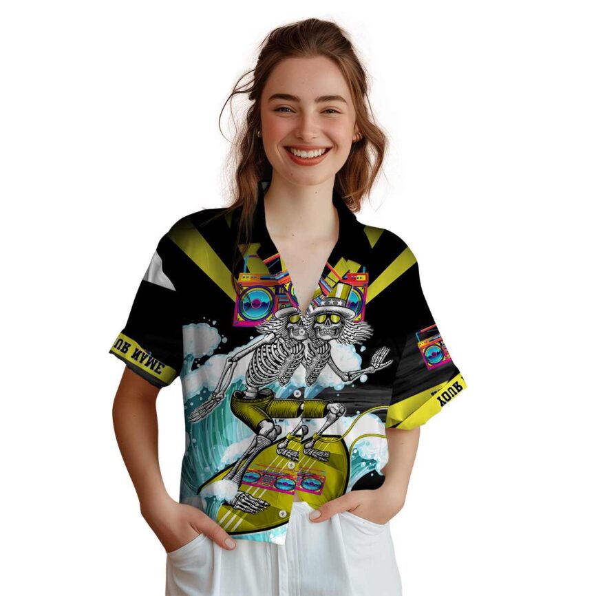 Customized 80s Grateful Dead Motif Hawaiian Shirt Top rated