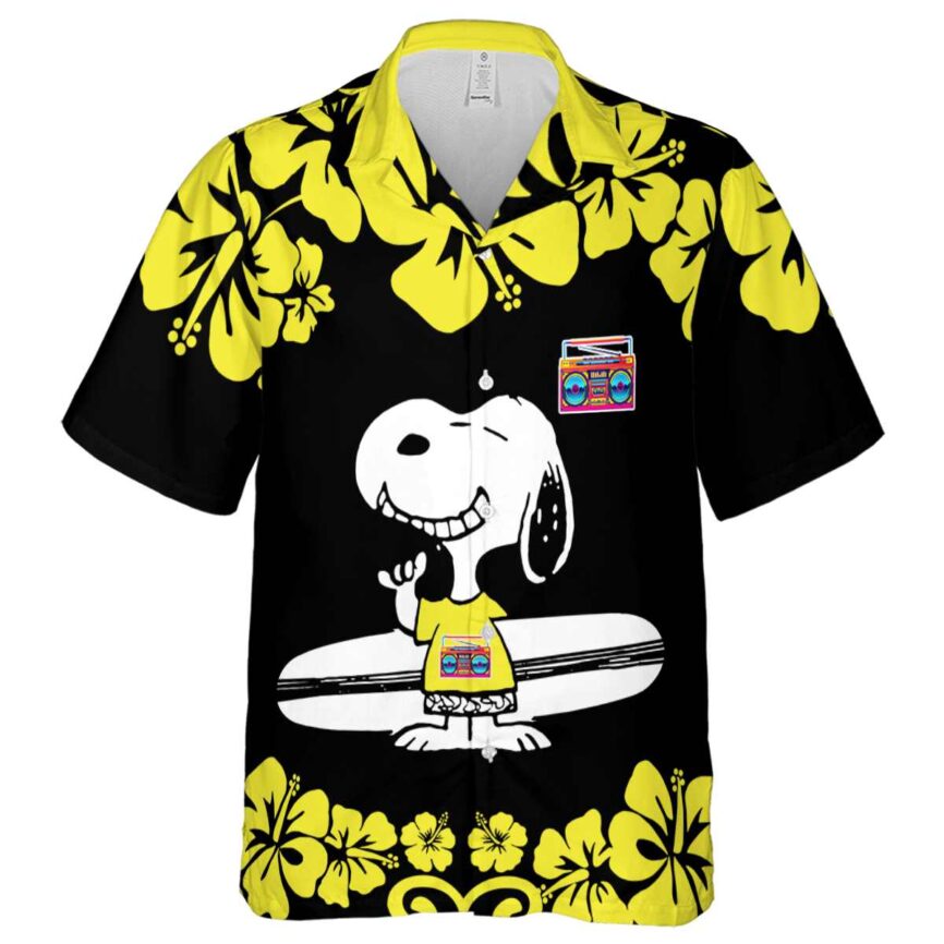 Customized 80s Surfing Snoopy Hawaiian Shirt Fashion forward