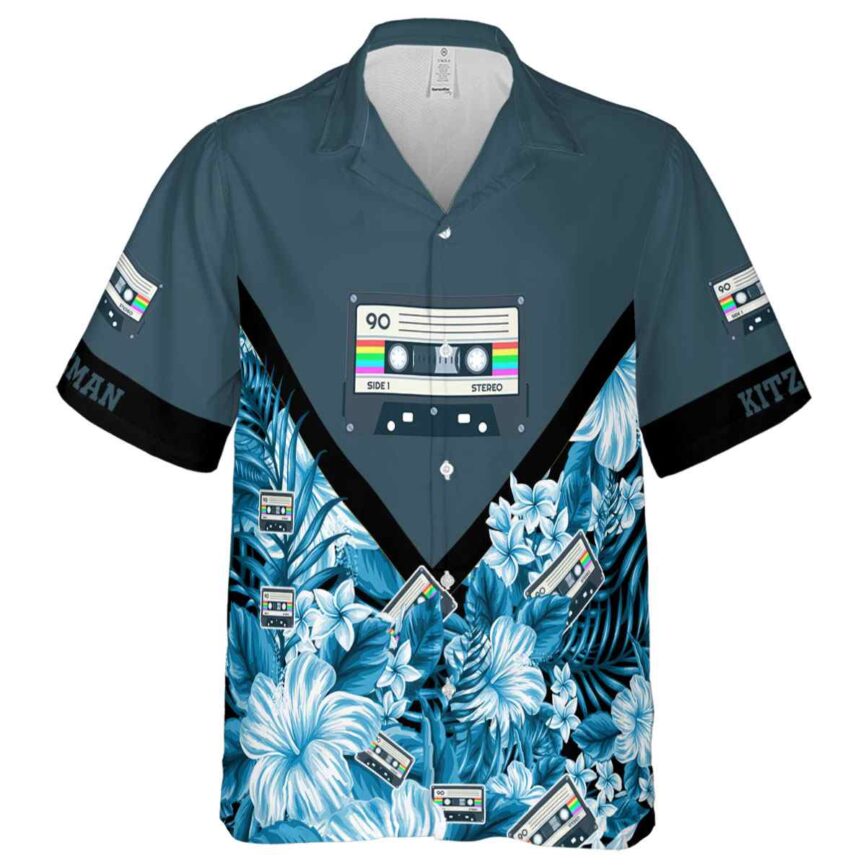 Customized 90s Bold Floral Number Hawaiian Shirt Fashion forward