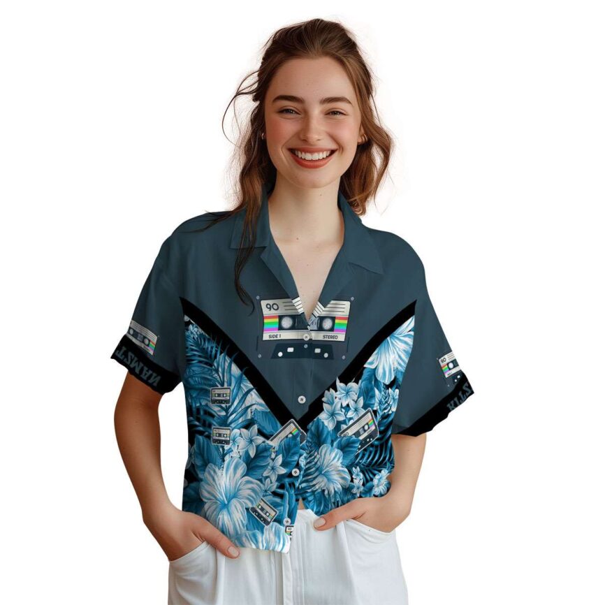 Customized 90s Bold Floral Number Hawaiian Shirt Top rated