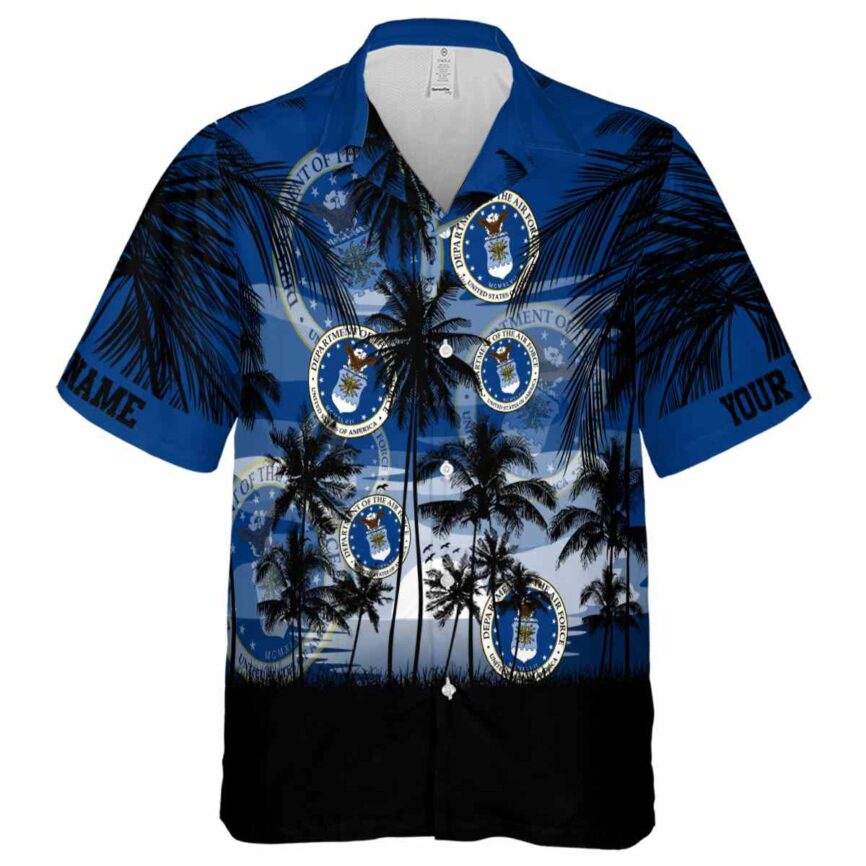 Customized Air Force Island Scenery Hawaiian Shirt Fashion forward