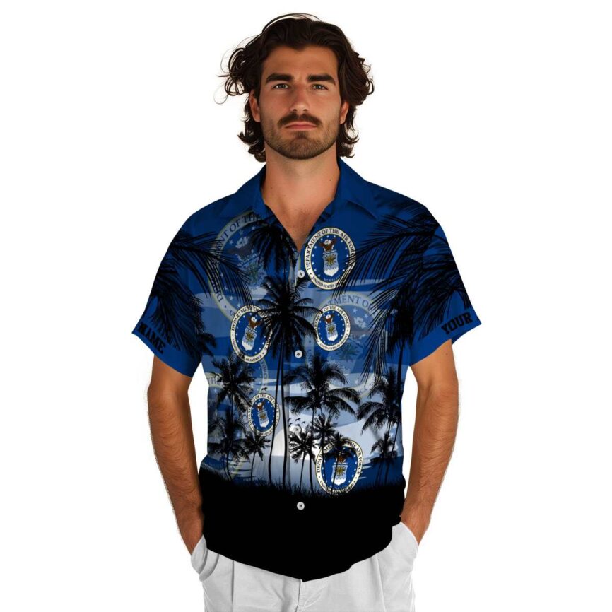 Customized Air Force Island Scenery Hawaiian Shirt New Arrival