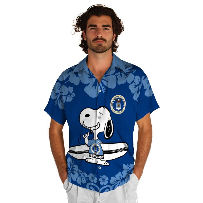 Customized Air Force Surfing Snoopy Hawaiian Shirt New Arrival