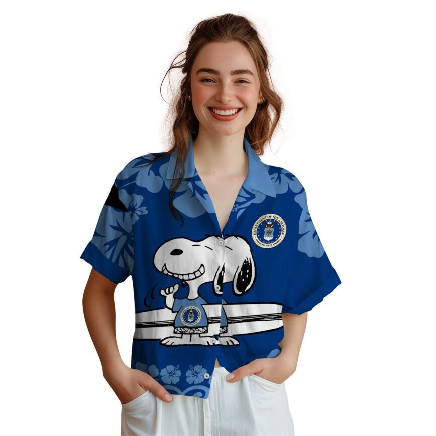 Customized Air Force Surfing Snoopy Hawaiian Shirt Top rated