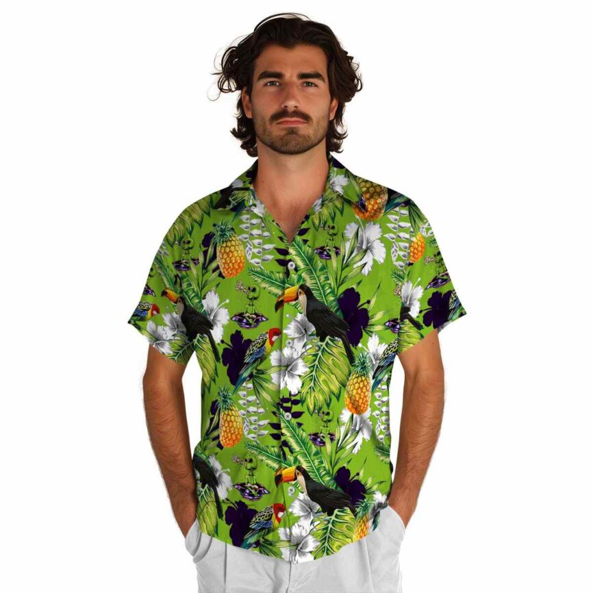 Customized Alien Toucan Bird Hawaiian Shirt New Arrival