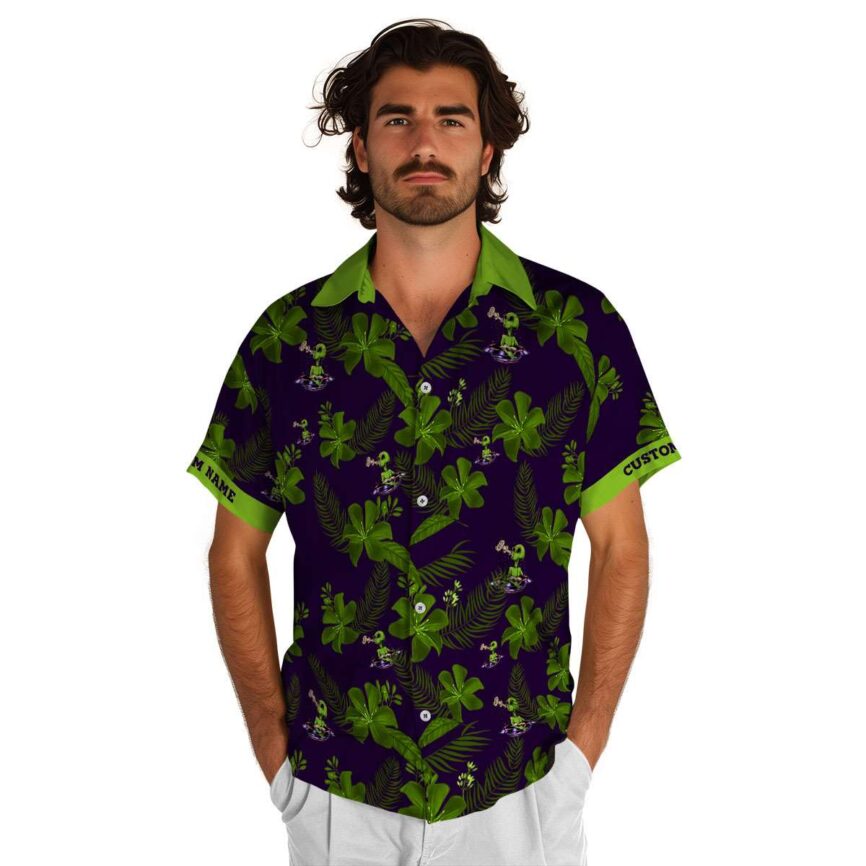 Customized Alien Tropical Flower Hawaiian Shirt New Arrival