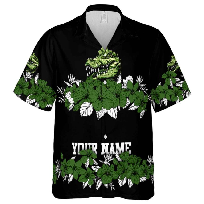 Customized Alligator Hibiscus Band Hawaiian Shirt Fashion forward