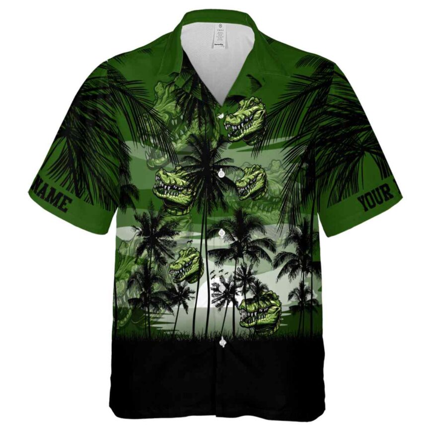 Customized Alligator Island Scenery Hawaiian Shirt Fashion forward