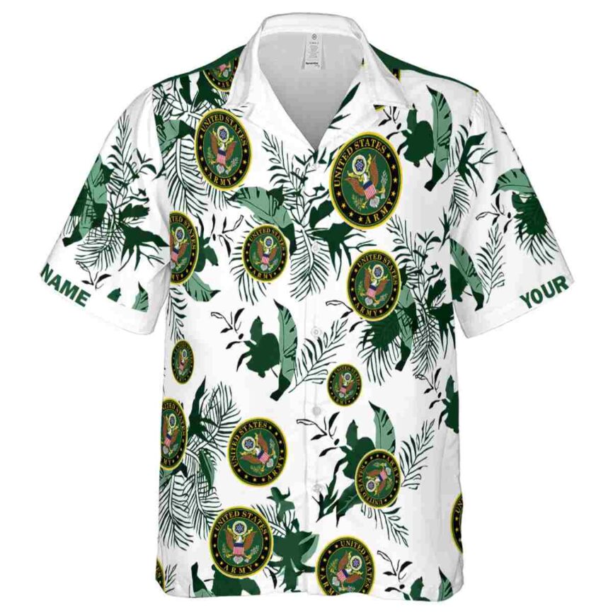 Customized Army Leafy Accents Hawaiian Shirt Fashion forward