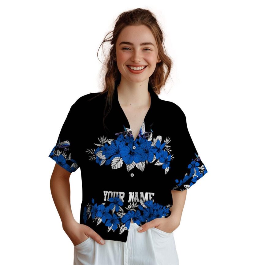 Customized Aviation Hibiscus Band Hawaiian Shirt Top rated