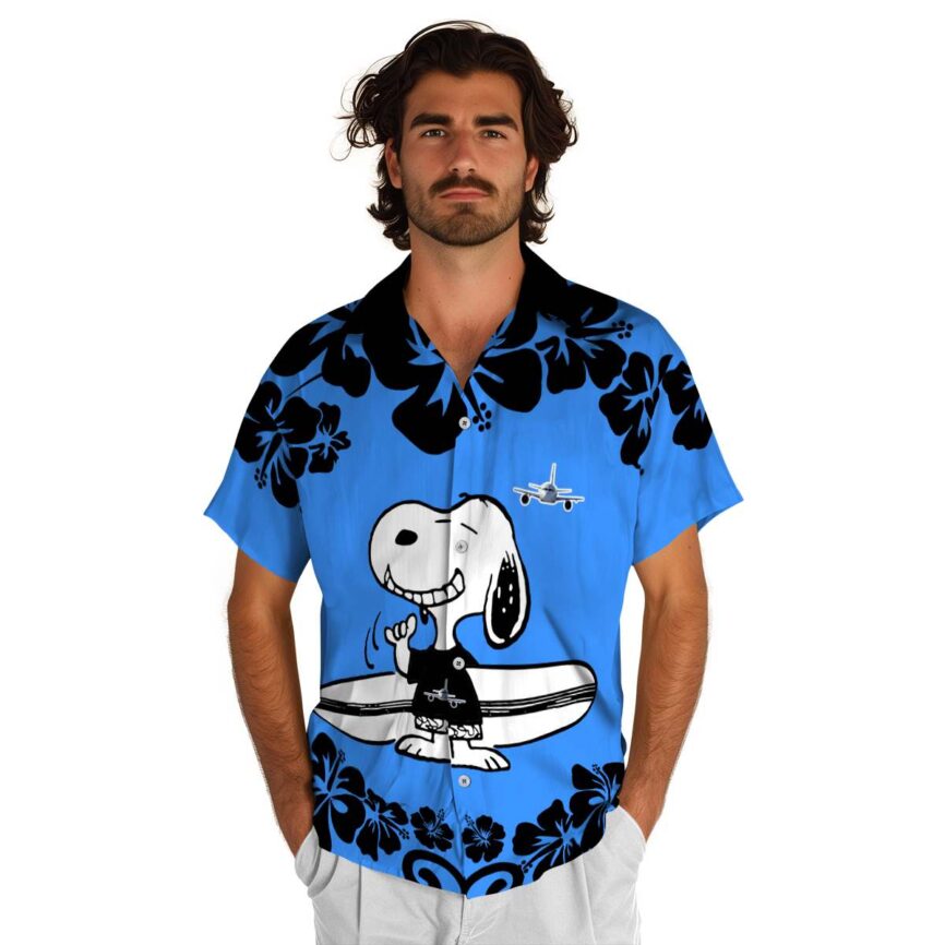 Customized Aviation Surfing Snoopy Hawaiian Shirt New Arrival