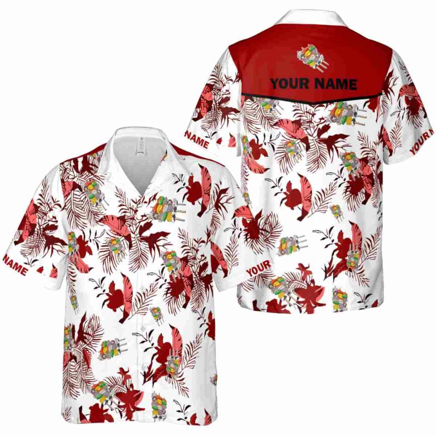 Customized BBQ Leafy Accents Hawaiian Shirt Premium grade