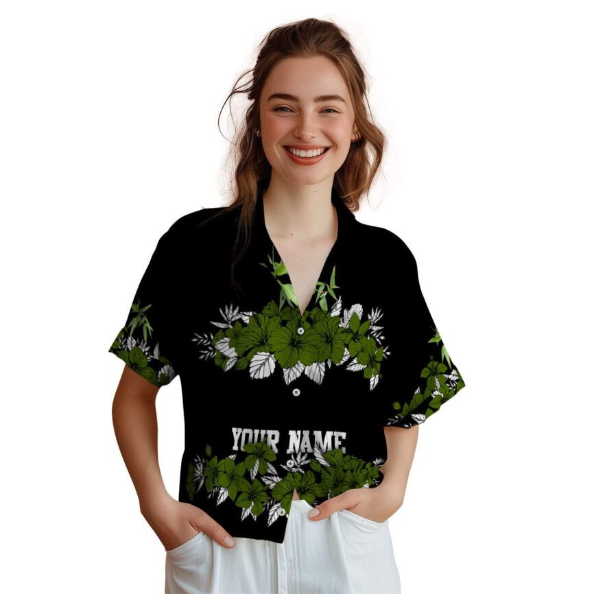 Customized Bamboo Hibiscus Band Hawaiian Shirt Top rated