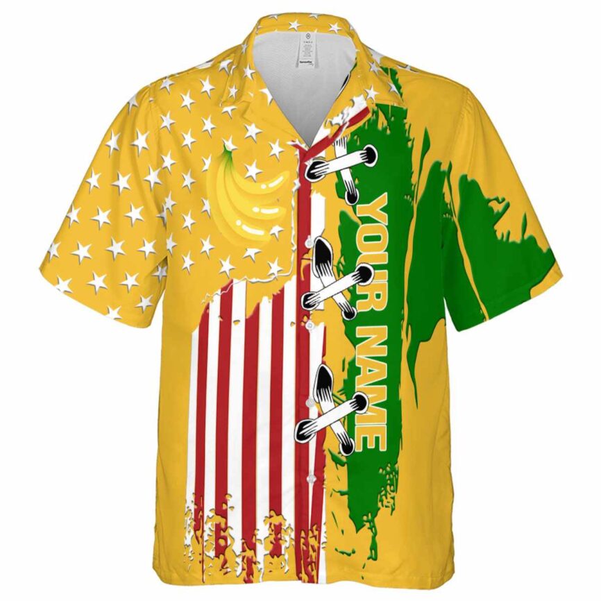 Customized Banana Flag Stitches Hawaiian Shirt Fashion forward