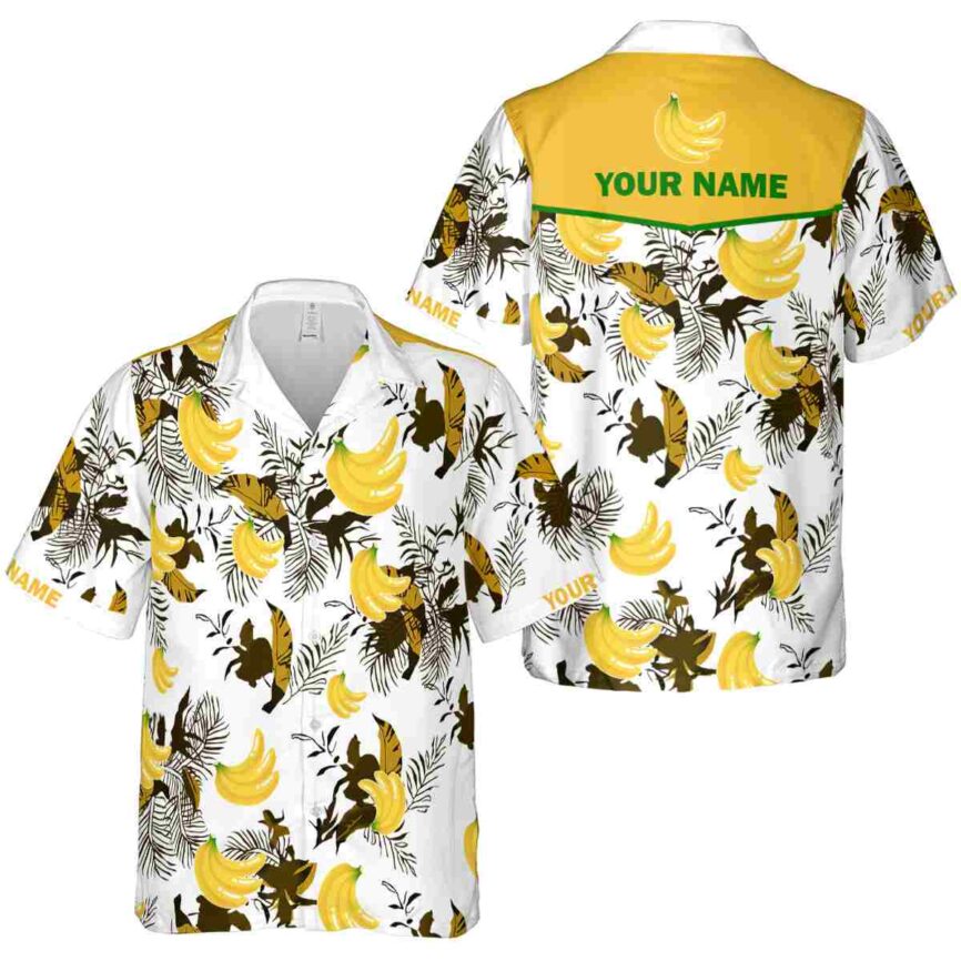 Customized Banana Leafy Accents Hawaiian Shirt Premium grade