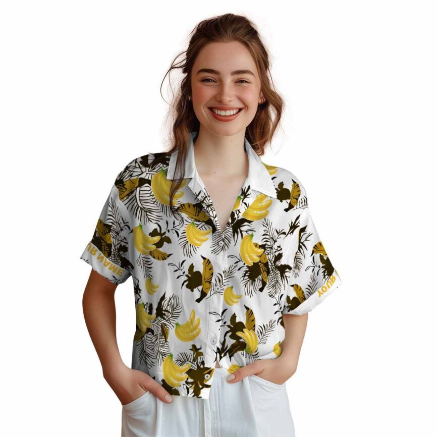 Customized Banana Leafy Accents Hawaiian Shirt Top rated