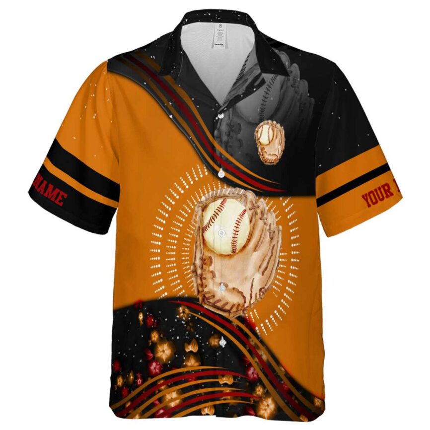 Customized Baseball Dynamic Swirl Hawaiian Shirt Fashion forward