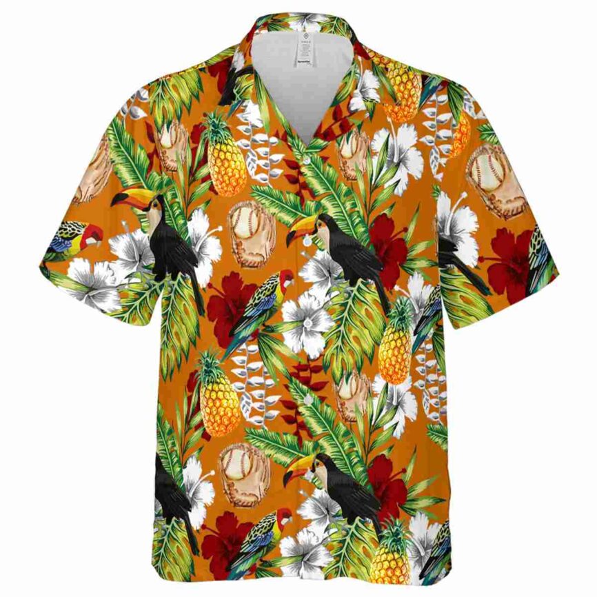 Customized Baseball Toucan Bird Hawaiian Shirt Fashion forward