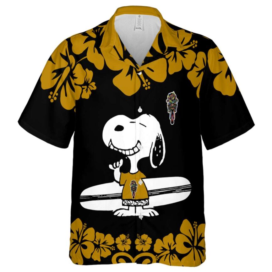 Customized Biker Surfing Snoopy Hawaiian Shirt Fashion forward