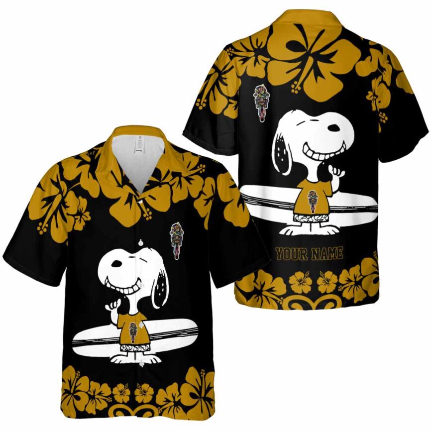 Customized Biker Surfing Snoopy Hawaiian Shirt Premium grade