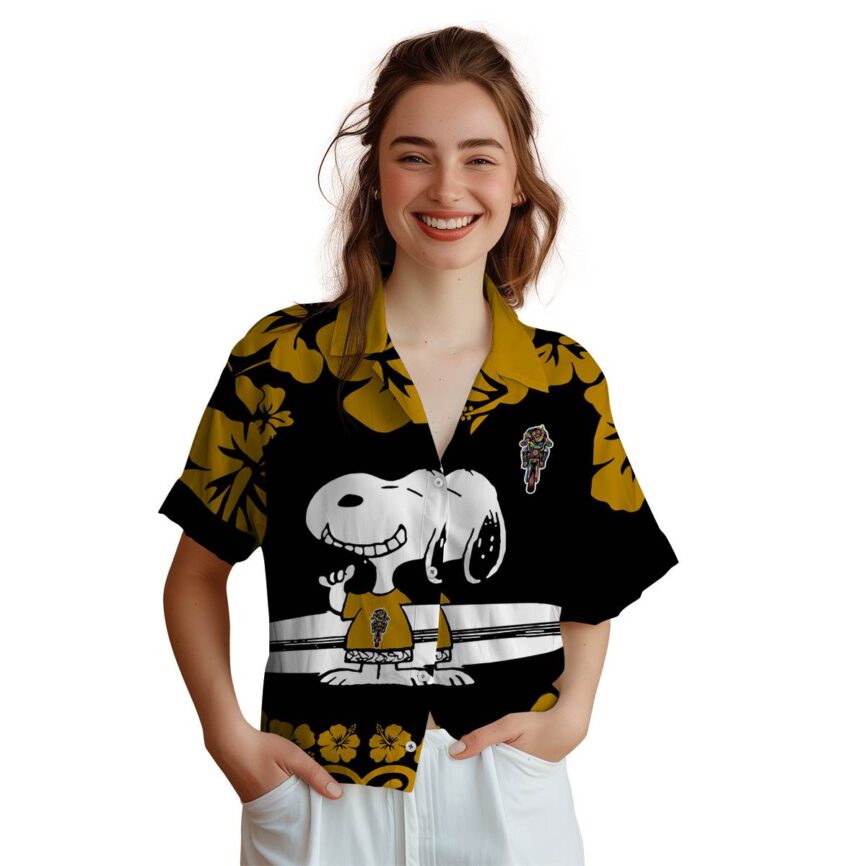 Customized Biker Surfing Snoopy Hawaiian Shirt Top rated