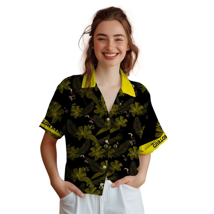 Customized Bird Tropical Flower Hawaiian Shirt Top rated