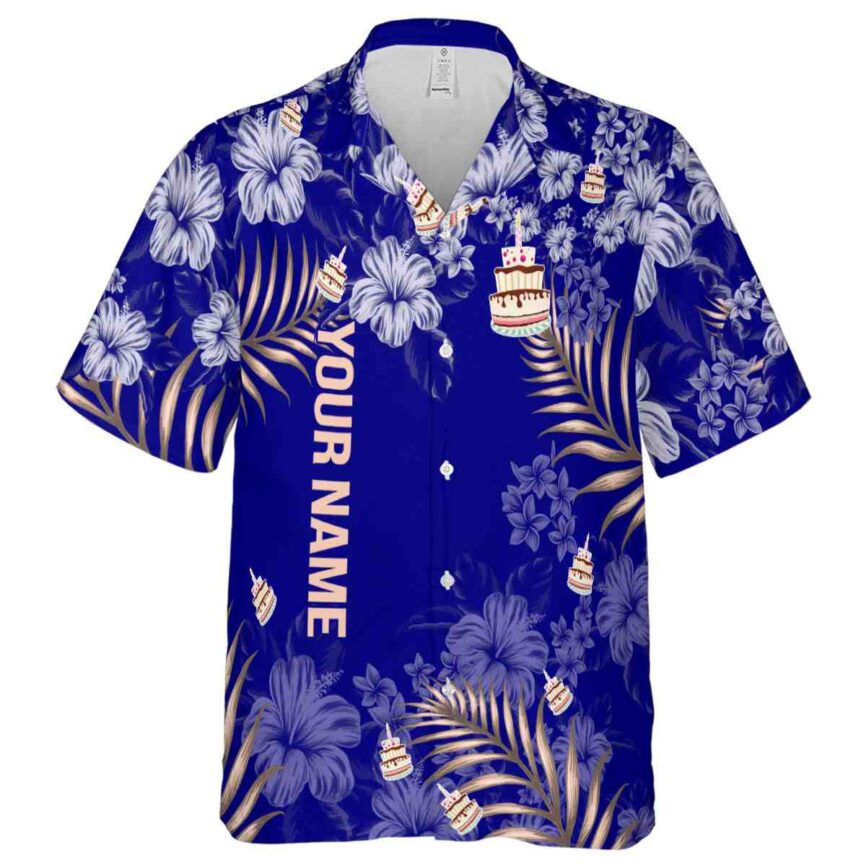 Customized Birthday Hibiscus Pattern Hawaiian Shirt Fashion forward