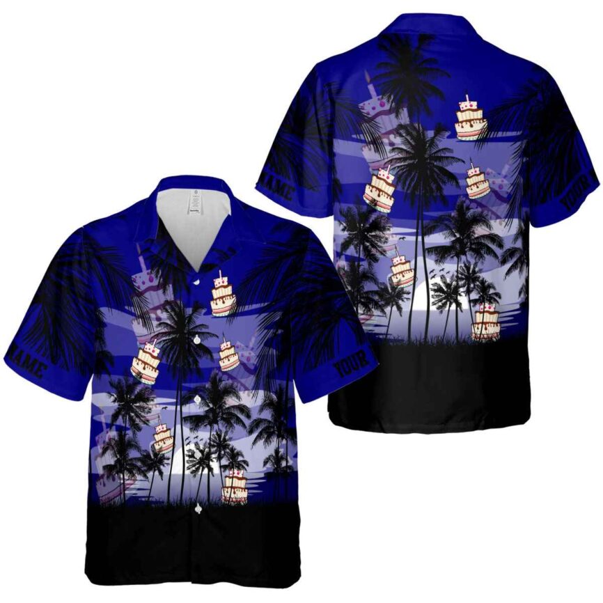 Customized Birthday Island Scenery Hawaiian Shirt Premium grade