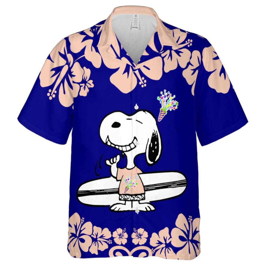 Customized Birthday Surfing Snoopy Hawaiian Shirt Fashion forward